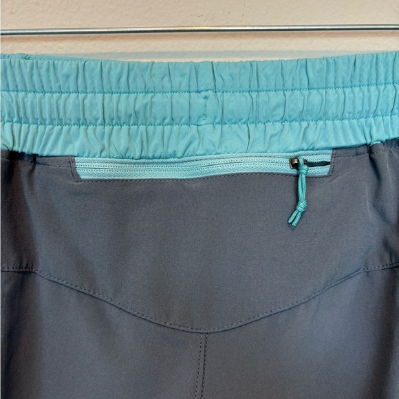 Patagonia Women's Gray and Teal Athletic Shorts - Picture 5 of 8